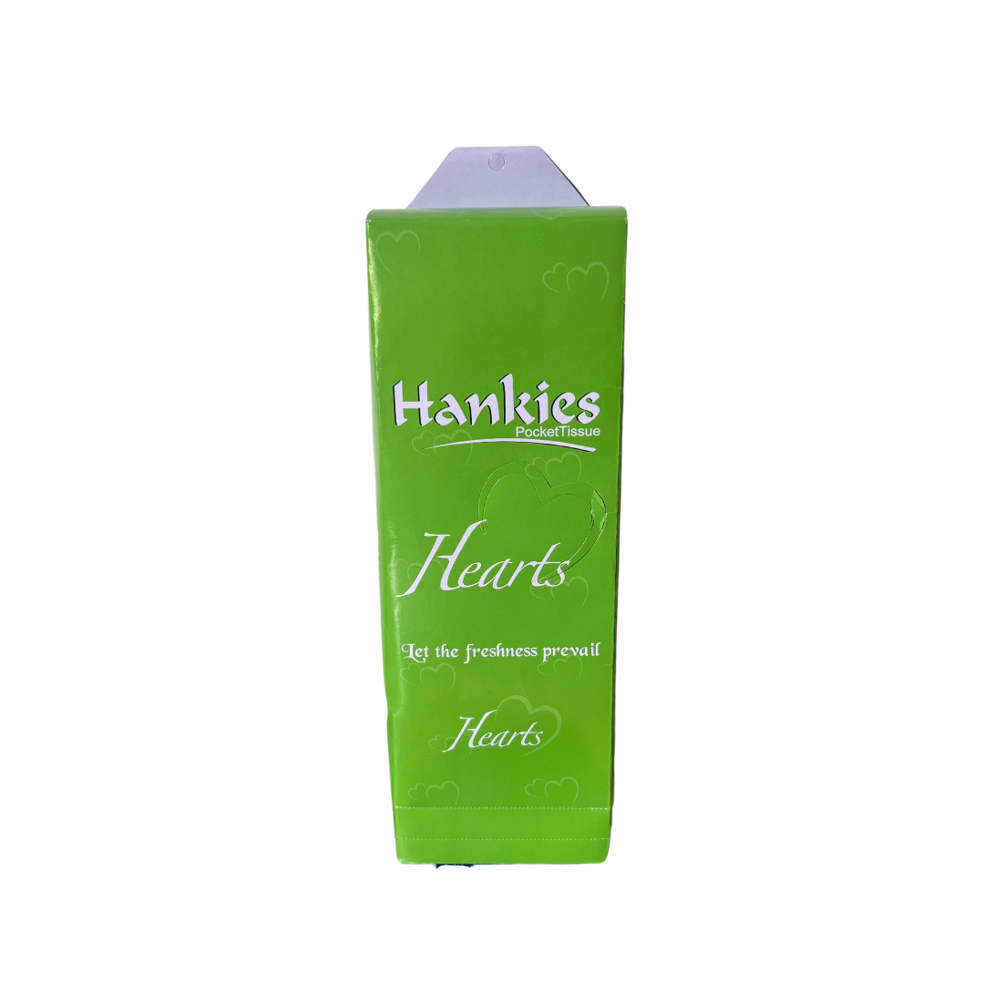 Hankies Hearts Dispenser Tissue β 24 Pouch Pack