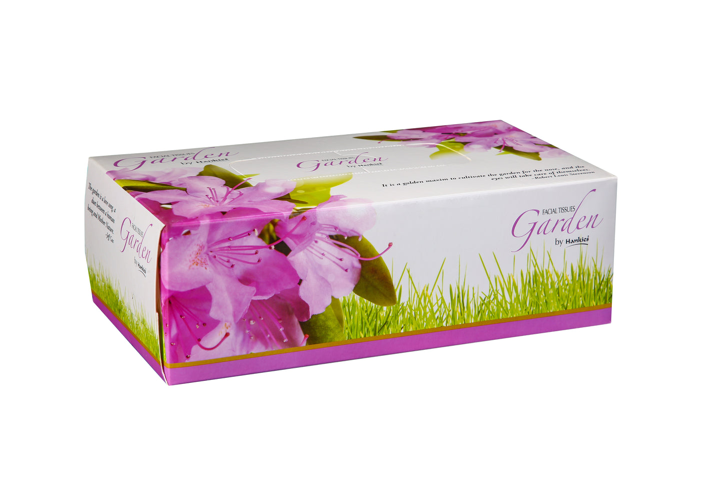 Hankies GARDEN Facial Tissues - Ultra-Soft 2-Ply Tissues with Floral Freshness