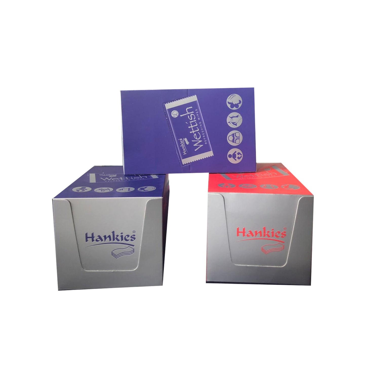 Hankies Wettish Refreshing Wipes Box β 12 Packs x 6 Wipes | Pocket-Friendly, Skin-Safe, Travel Essential