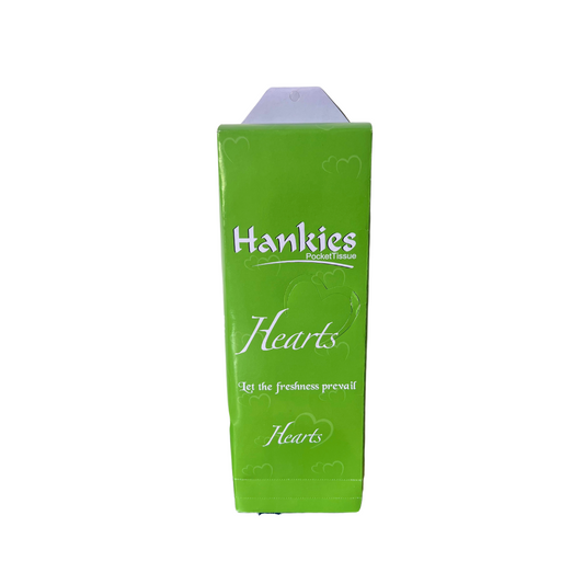 Hankies Hearts Dispenser Tissue – 24 Pouch Pack