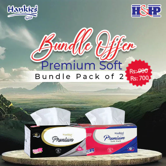 Hankies Premium Soft + Perfumed Extra Tissues – Pack of 2