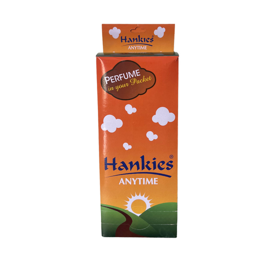 Hankies Any Time Dispenser Tissues - Portable Soft 2-Ply Facial Tissue (24 Pouches)