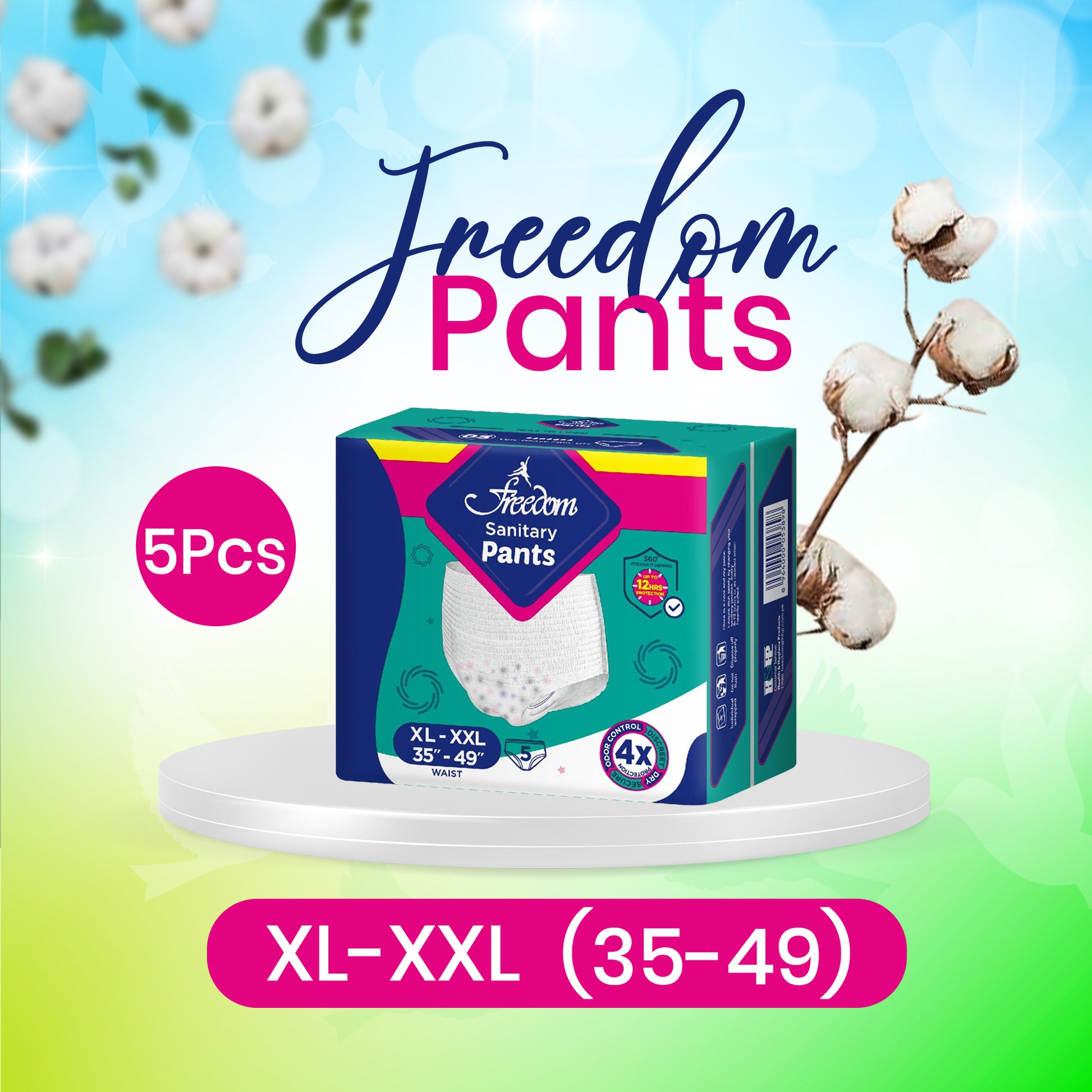 Freedom Sanitary Pants XL-XXL (5 Pants)