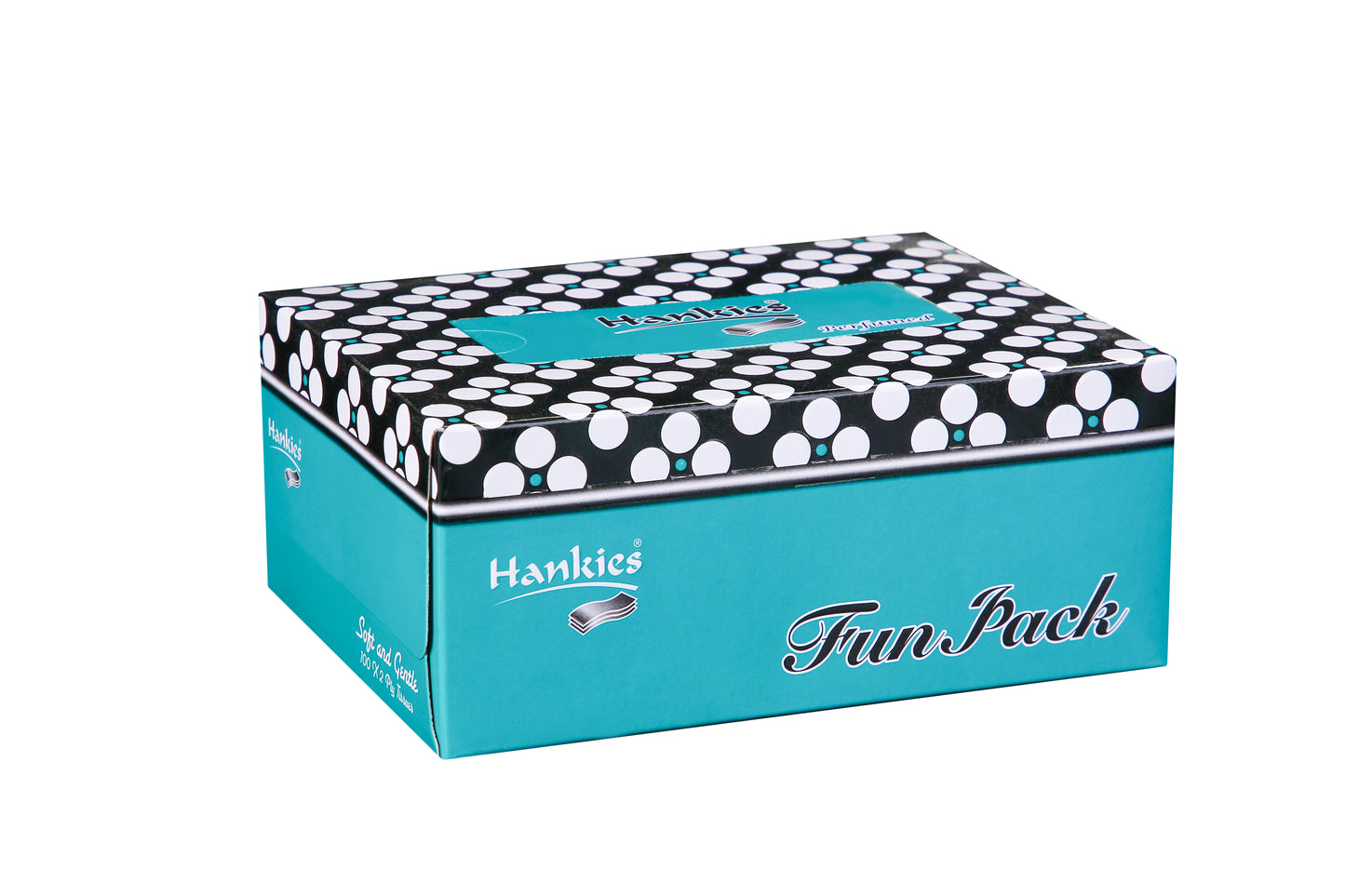 Hankies Fun Pack Tissues - Soft & Gentle 2-Ply (100 Sheets)