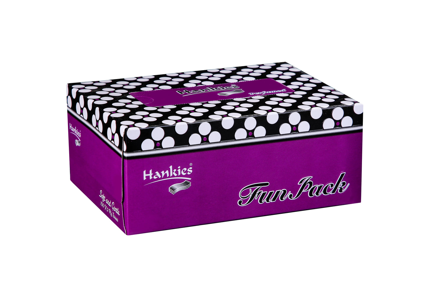 Hankies Fun Pack Tissues - Soft & Gentle 2-Ply (100 Sheets)