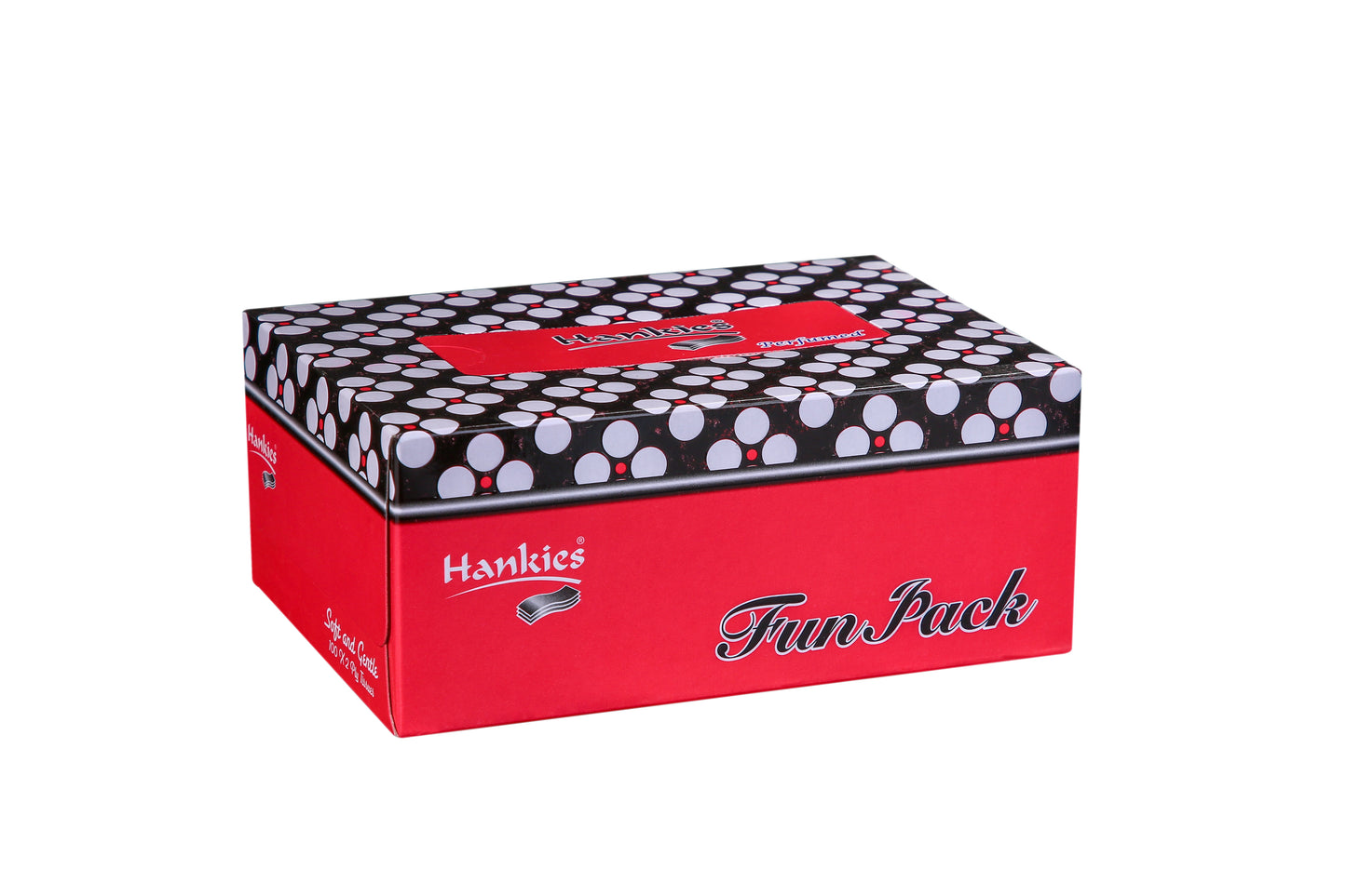 Hankies Fun Pack Tissues - Soft & Gentle 2-Ply (100 Sheets)