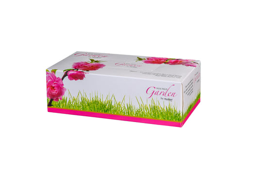 Hankies GARDEN Facial Tissues - Ultra-Soft 2-Ply Tissues with Floral Freshness