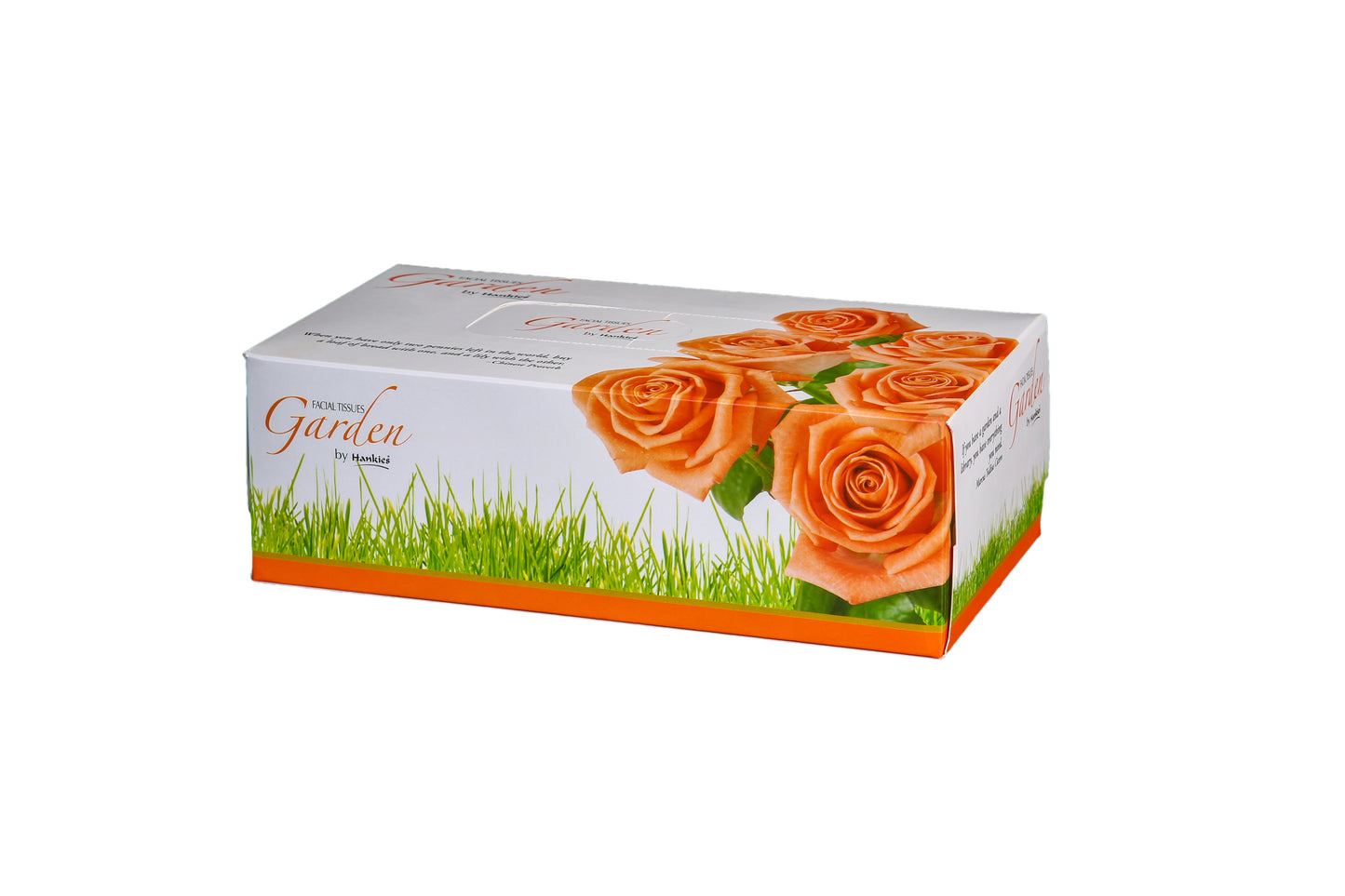 Hankies GARDEN Facial Tissues - Ultra-Soft 2-Ply Tissues with Floral Freshness