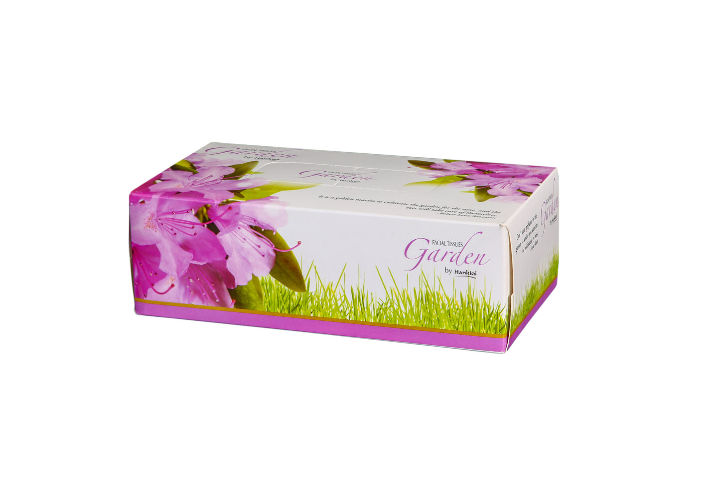 Hankies GARDEN Facial Tissues - Ultra-Soft 2-Ply Tissues with Floral Freshness