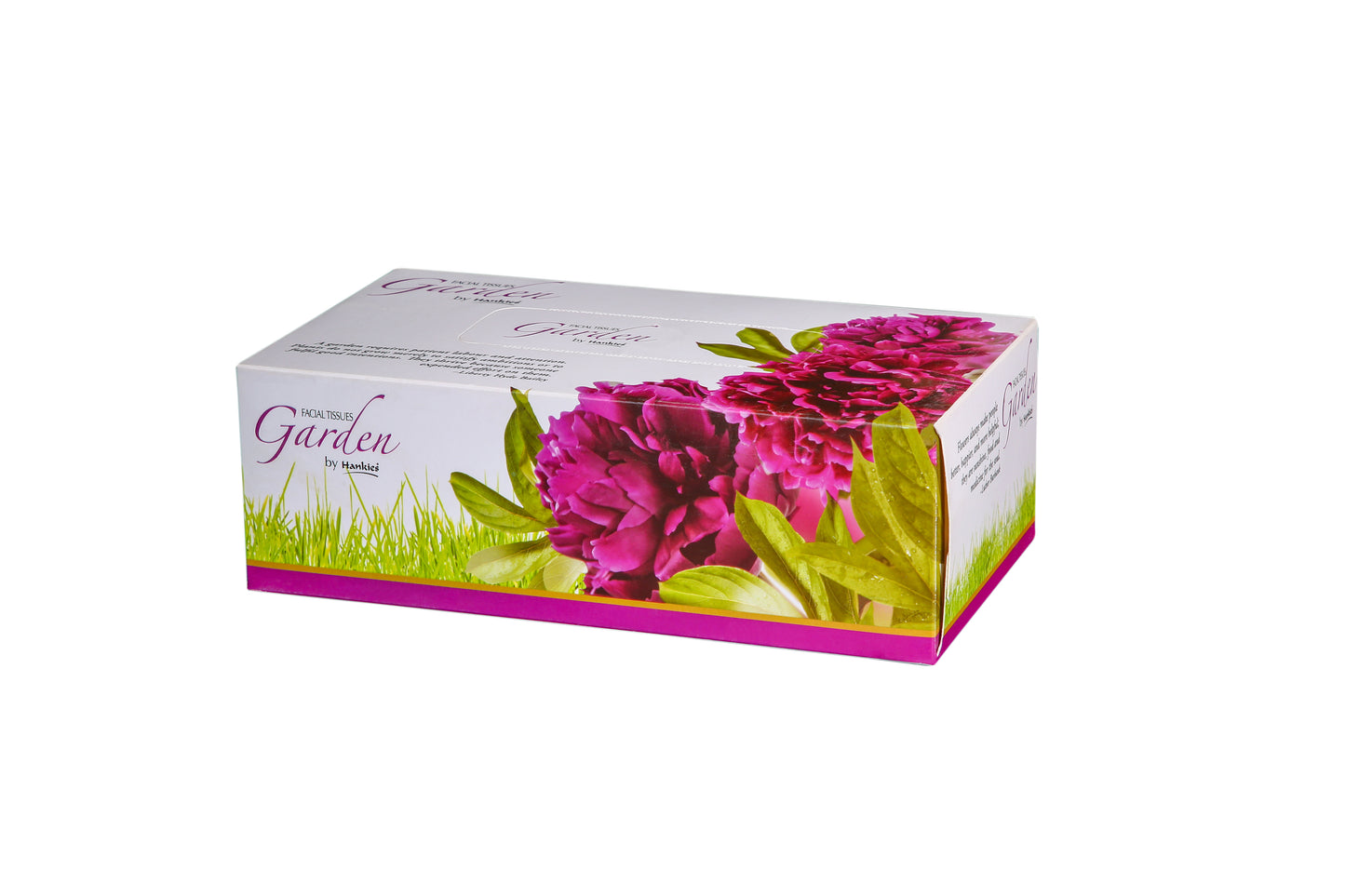 Hankies GARDEN Facial Tissues - Ultra-Soft 2-Ply Tissues with Floral Freshness