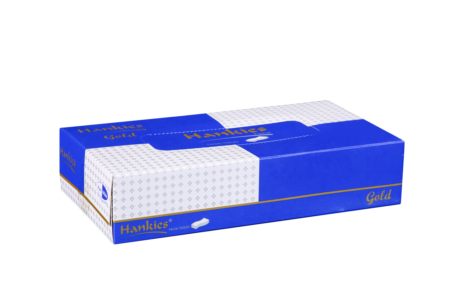 Hankies Gold Tissues - Premium Soft 2-Ply Facial Tissues for Everyday Luxury