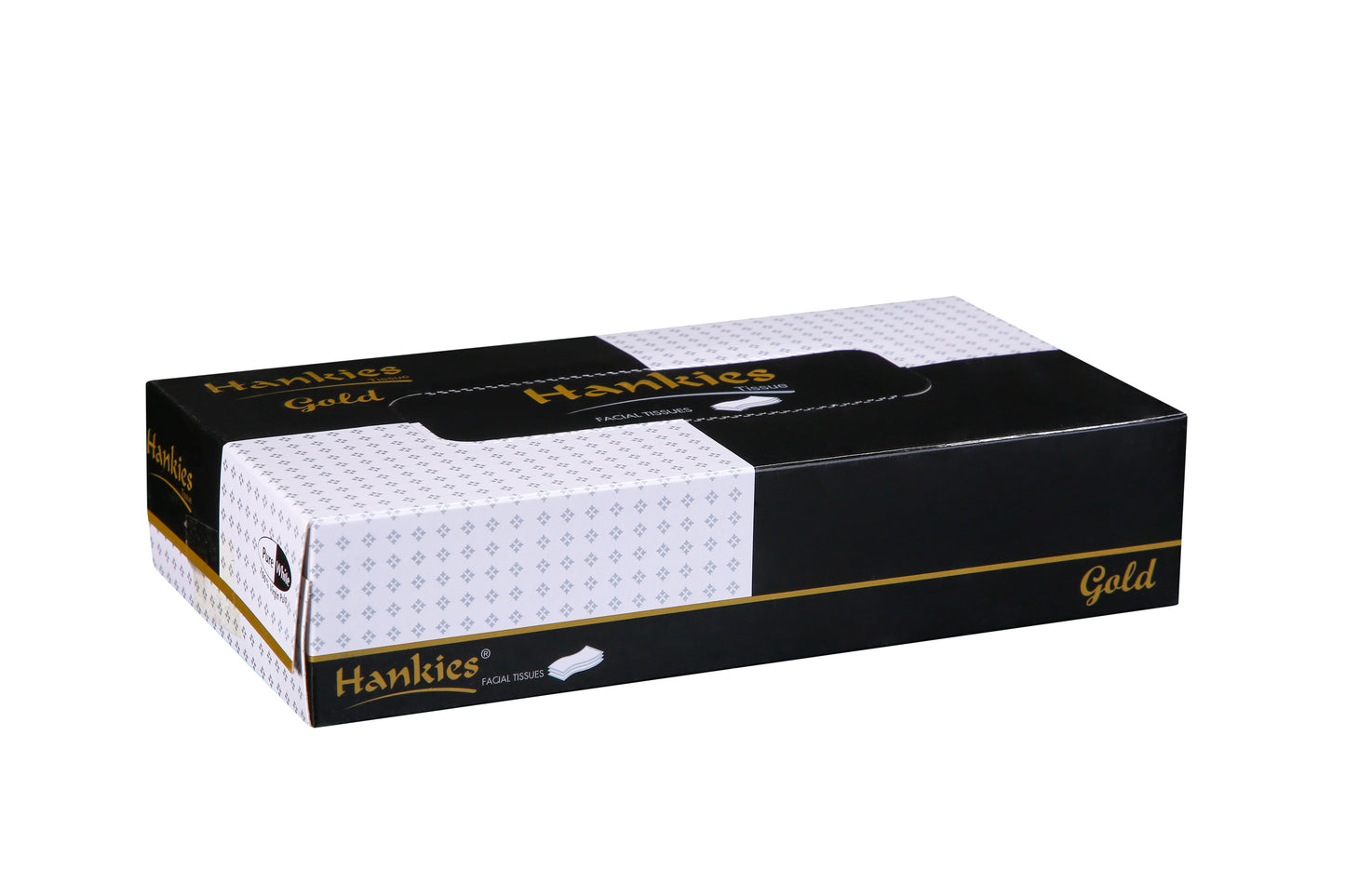 Hankies Gold Tissues - Premium Soft 2-Ply Facial Tissues for Everyday Luxury