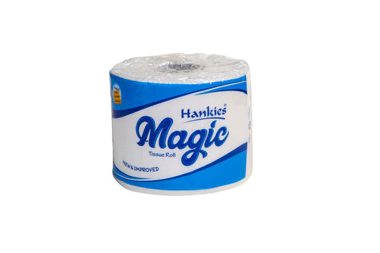 Hankies Toilet Roll Magic Bigger - Pack of 10 Soft & Reliable Rolls