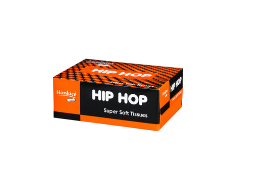 Hankies Hip Hop Super Soft Tissues - Fun, Stylish, and Ultra-Gentle 2-Ply Facial Tissues