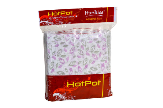 Hankies HotPot All Purpose Tissue Towels - Luxury Size for Everyday Versatility