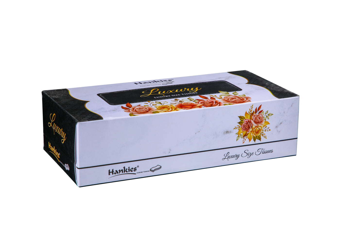 Hankies LUXURY Tissues - Premium Softness in Luxury Size 2-Ply Sheets