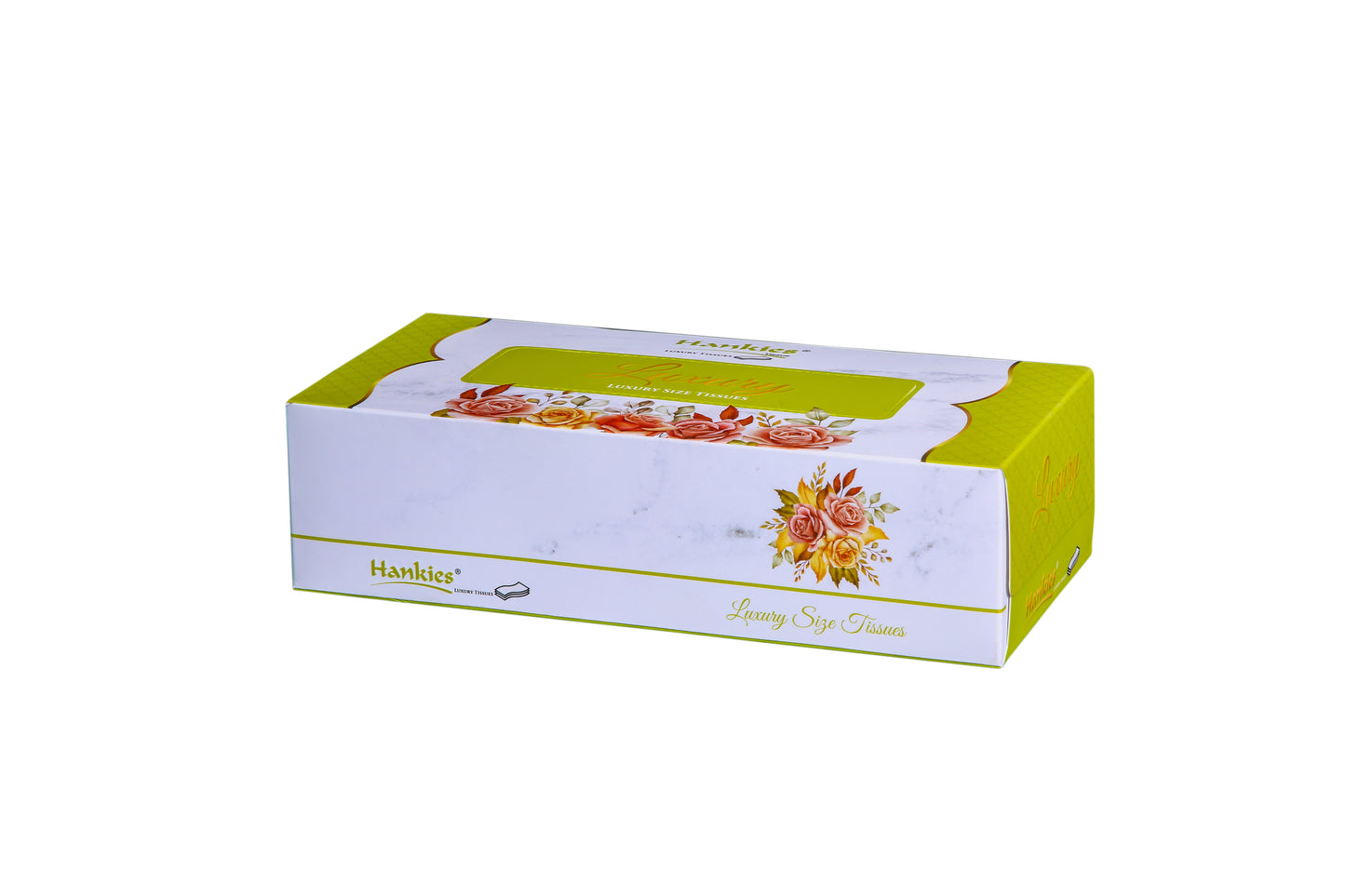 Hankies LUXURY Tissues - Premium Softness in Luxury Size 2-Ply Sheets