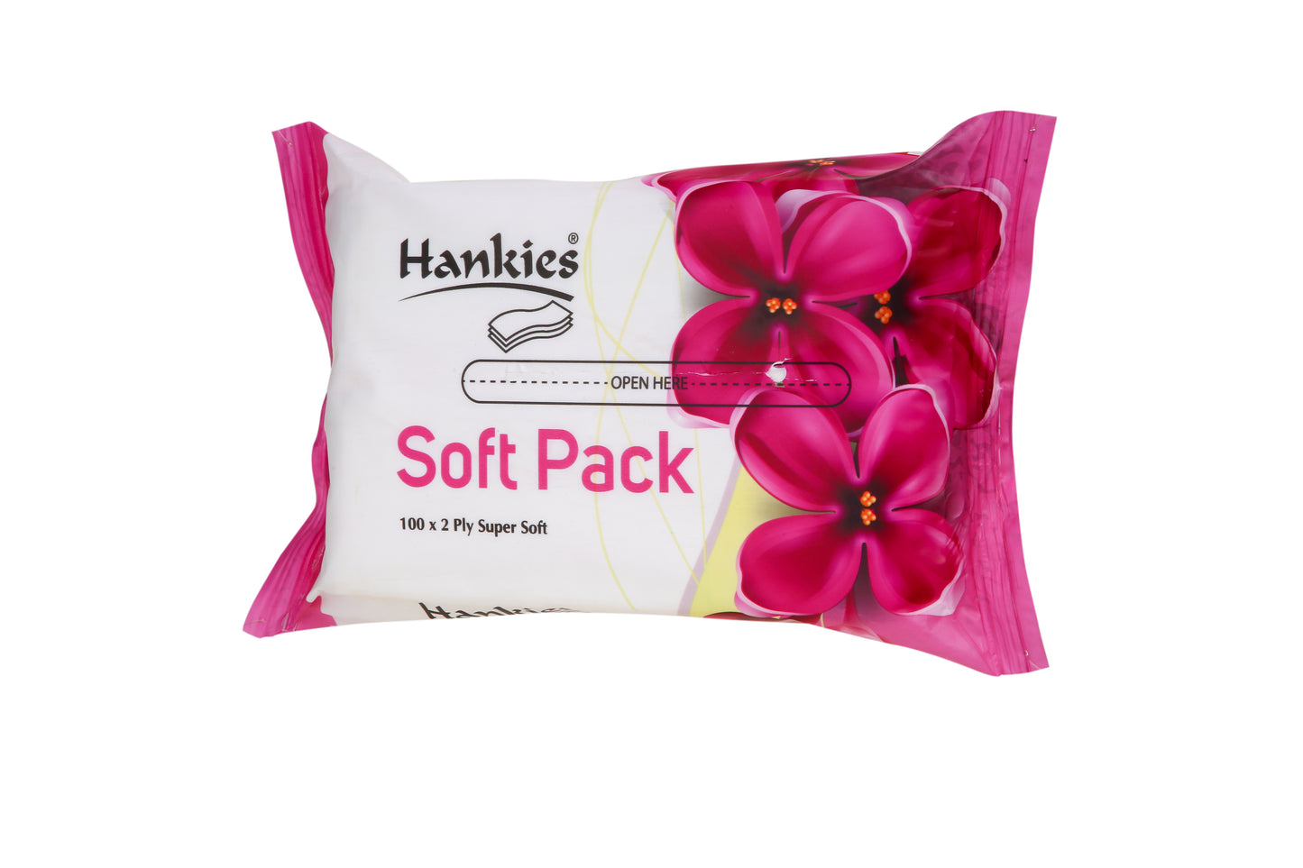 Hankies Soft Pack Tissue - 100 Super Soft 2-Ply Sheets