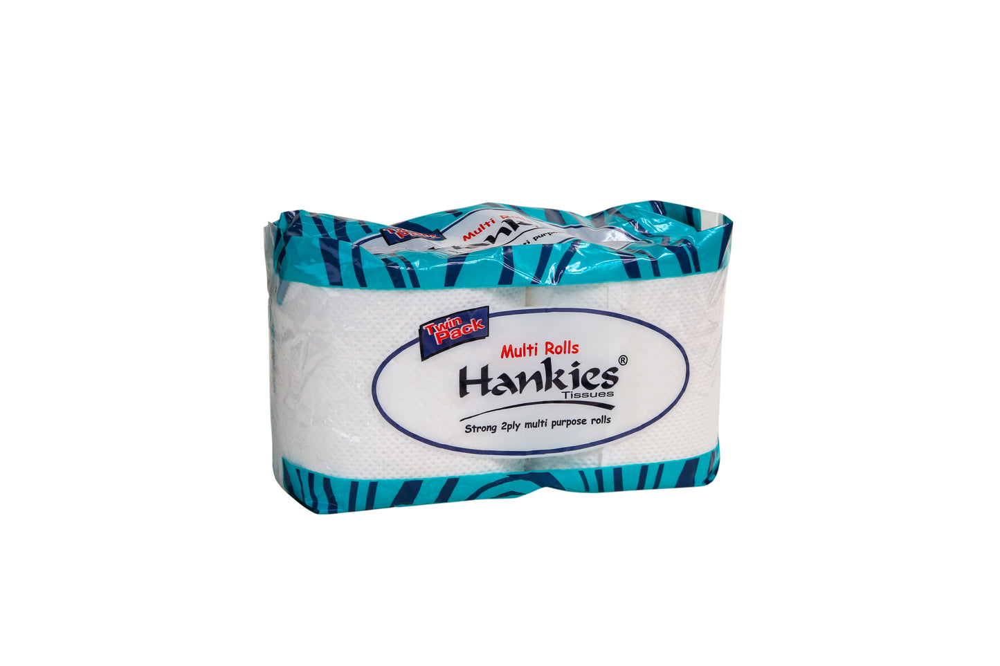 Hankies MULTI Rolls Twin Pack - Strong 2-Ply Multi-Purpose Paper Towels