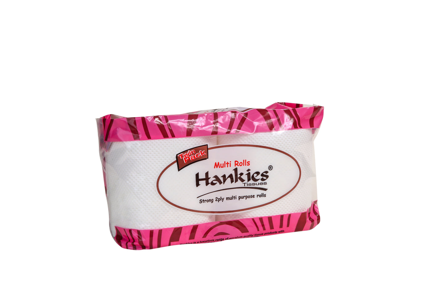 Hankies MULTI Rolls Twin Pack - Strong 2-Ply Multi-Purpose Paper Towels