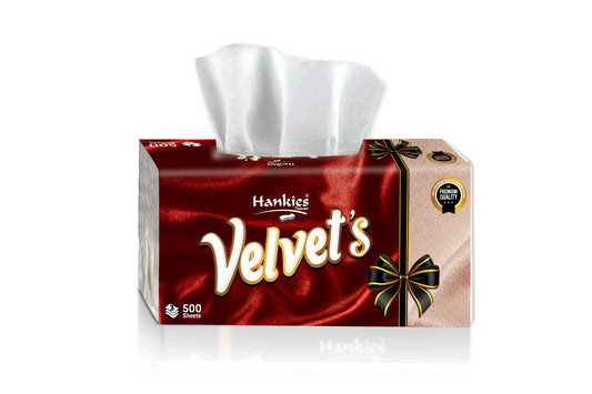 Hankies Velvet - 500 sheets of 3 ply