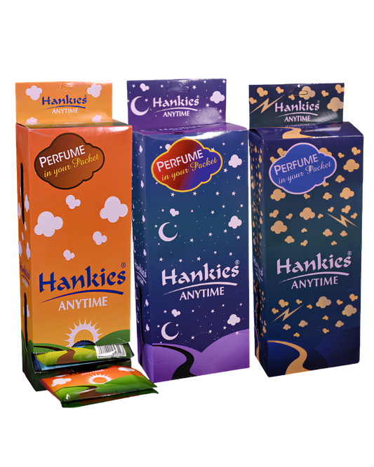 Hankies Any Time Dispenser Pocket Pack – 24 Pouches, 2-Ply | Portable Facial Tissue Pakistan