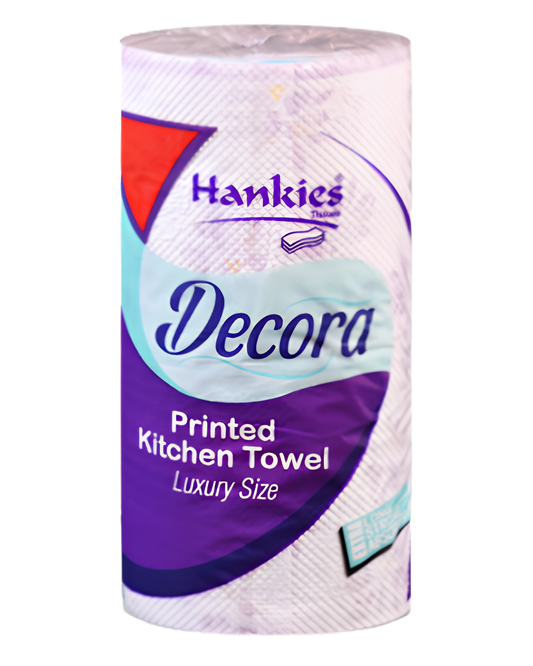 Hankies DECORA Kitchen Towel – Single Pack | Strong, Absorbent & Stylish Everyday Cleaning
