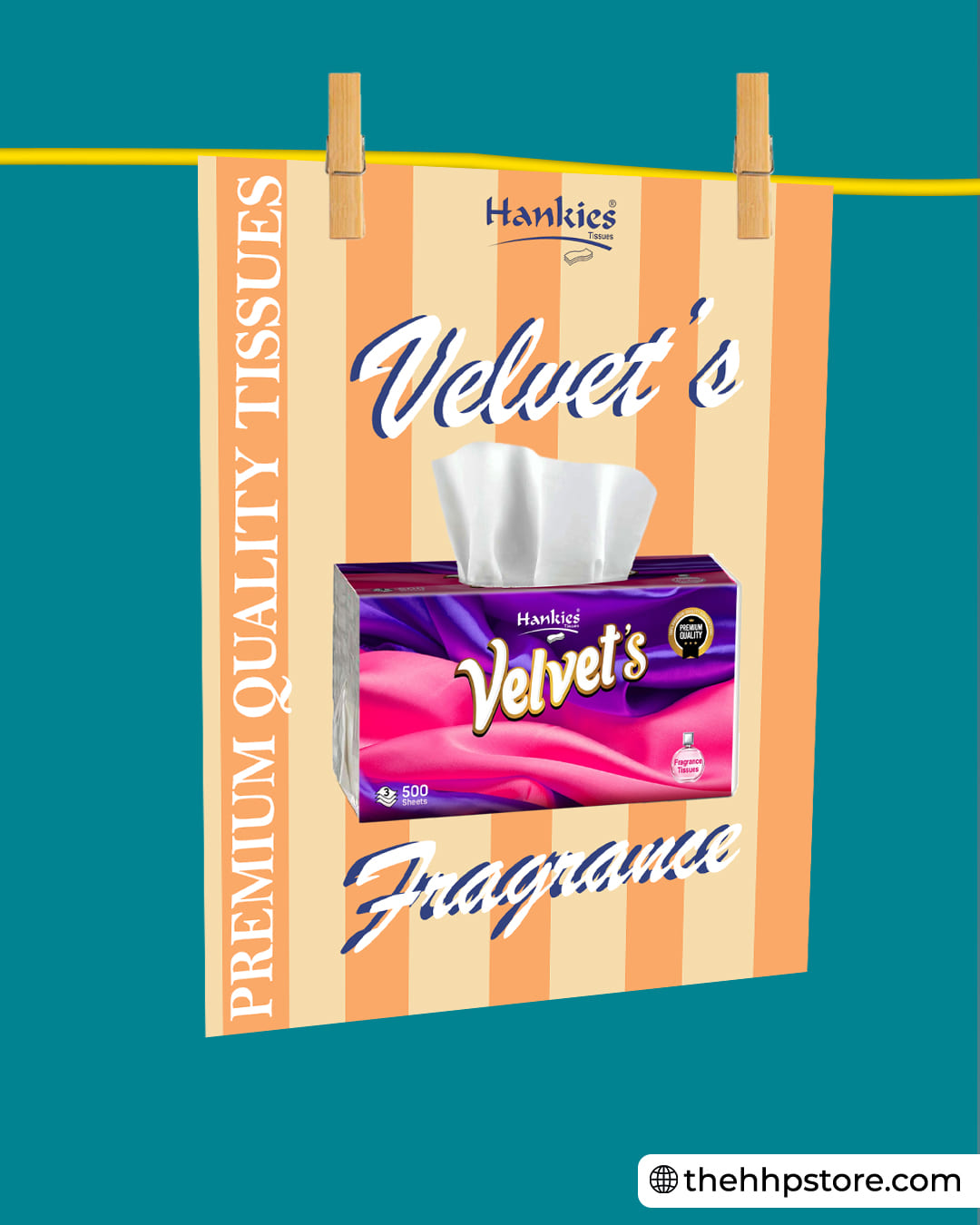 Hankies Velvet Tissues- Fragranced -3 ply