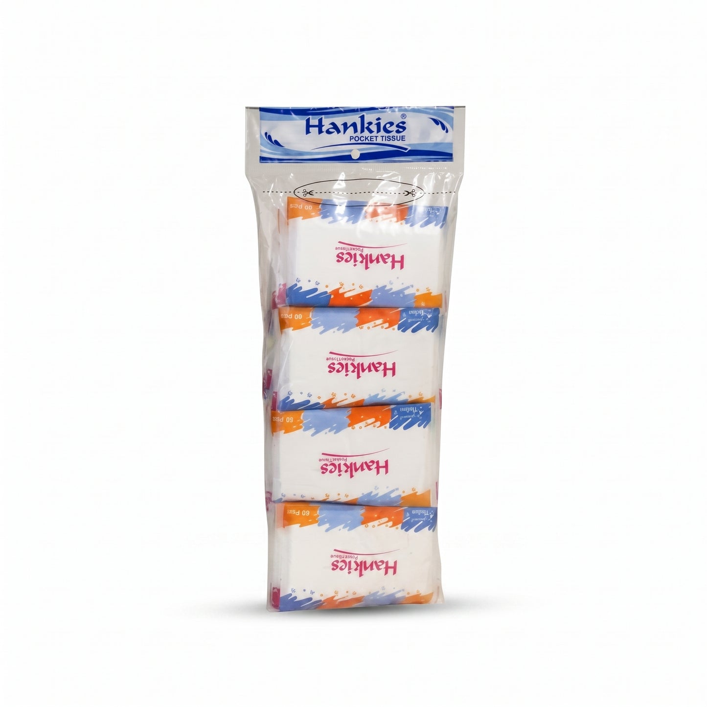 Hankies Poly Dispenser Tissue – 12 Pouches, 2 Ply | Soft, Portable &; Convenient Everyday Hygiene
